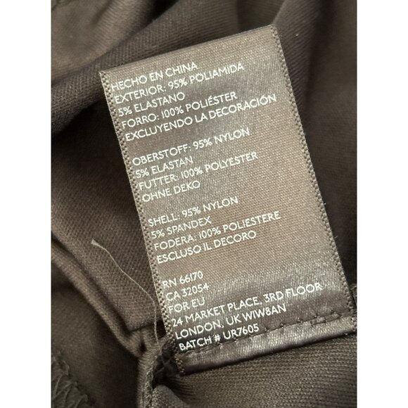 Ecote Black Gold Paisley Lace Halter Tank Top XS Cocktail Party Special Occasion - Picture 6 of 6